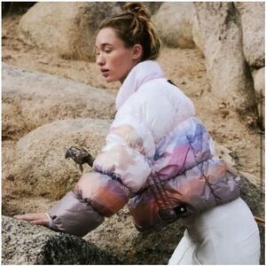 Free People In A Bubble Jacket L‎ Mountain Puffer Boho Coat FP Movement NWT